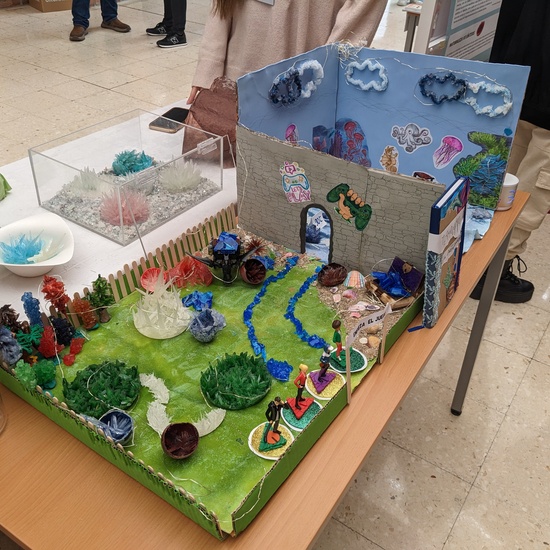 Maqueta de cristales