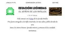 El Señor de los Anillos - Comprensión lectora - Área de Lengua - 5º Primaria