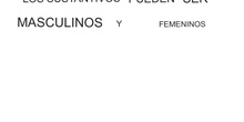 PRIMARIA 1º - MASCULINO Y FEMENINO - LENGUA Y LITERATURA - FORMACIÓN