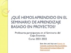 PRODUCTO SEMINARIO