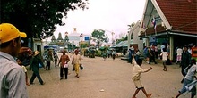 Carretera sin asfalto en Camboya