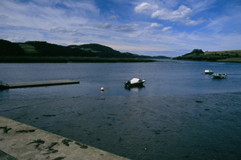 Vista general del puerto de Vegadeo, Principado de Asturias