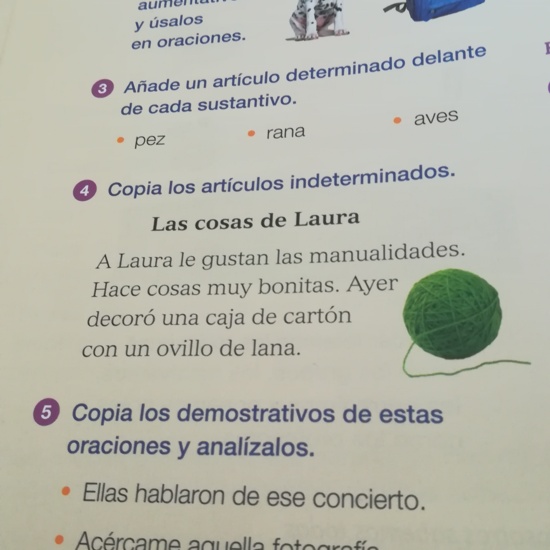 EJERCICIOS LENGUA 25 DE MARZO