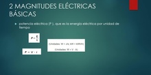 4º TECNO MAGNITUDES ELÉCTRICAS BÁSICAS