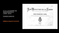 El reinado de Carlos IV. La Guerra de Independencia