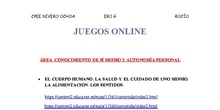 JUEGOS ONLINE VARIAS ÁREAS EBO G