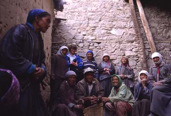 Trabajadores del Palacio de Leh, Ladakh, Leh