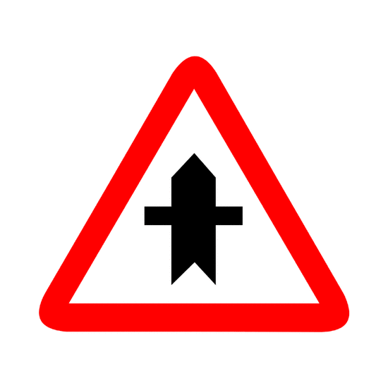 Peligro: Intersección con prioridad