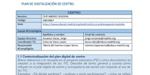 Plan de digitalización de centro