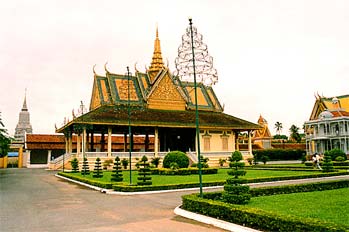 Jardines reales en Phnom Penh, Camboya