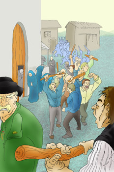 El Aljofár: Multitud enardecida