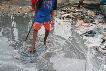 Recolectores de plástico, Jakarta, Indonesia