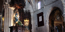 Interior de la Basílica de Santa María, Pontevedra, Galicia
