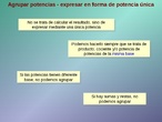 Agrupar potencias