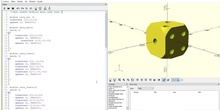 Dado con módulos en OpenScad