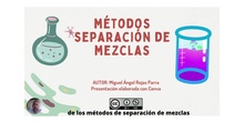 MÉTODOS DE SEPARACIÓN DE MEZCLAS