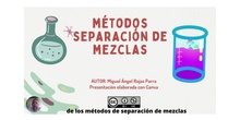 MÉTODOS DE SEPARACIÓN DE MEZCLAS