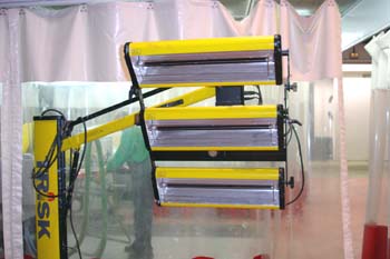 Equipo de secado por infrarrojos