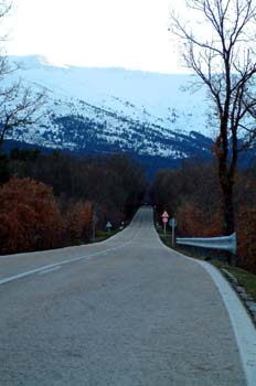 Carretera de El Paular a Rascafría, Comunidad de Madrid