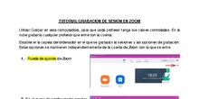 Tutorial grabación de sesiones en Zoom