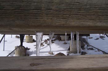 Hielo en el Monte Sulphur