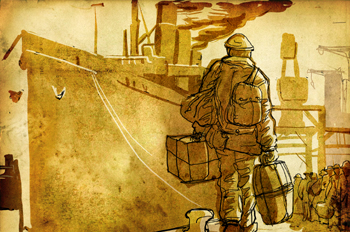 Los parientes lejanos: Viaje hacia América