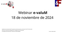 Webinar e-valuM. 18 de noviembre de 2024