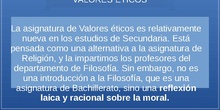 PRESENTACIÓN VALORES ÉTICOS 1ºESO