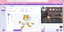 Breve resumen en inglés para animarse a programar con Scratch con alumnos de 8 años. Empieza tu curso con objetos y fondos. 