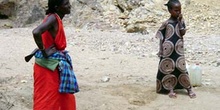 Mujer y niña, Rep. de Djibouti, áfrica