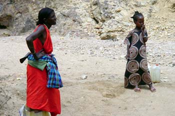 Mujer y niña, Rep. de Djibouti, áfrica