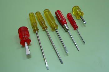 Destornilladores de varios tamaños