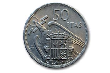 Pesetas, Franco,  Cruz