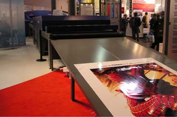 Salida del pliego en impresión digital de gran formato