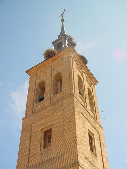 Torre de iglesia en San Martín de la Vega
