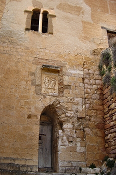 Puerta gótica. Colegiata de Alquezar. Huesca