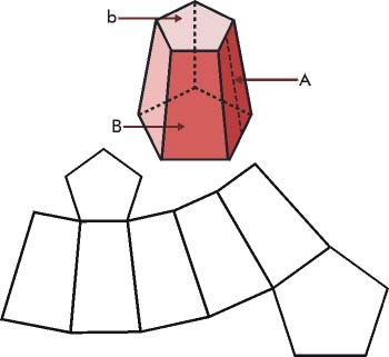 Tronco de pirámide regular y su desarrollo