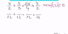 Ecuación de primer grado con denominadores