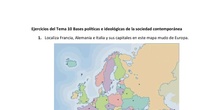 Ejercicios del Tema 10 Bases políticas e ideológicas de la sociedad contemporánea