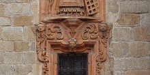 Detalle de la fachada de la Catedral de Mondoñedo, Lugo, Galicia