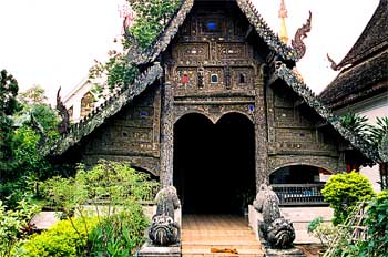 Templo de madera, Chiang Mai, Tailandia