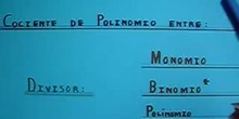 Polinomio entre Polinomio