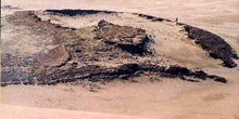 Formación rocosa en el desierto de Manawatu, Nueva Zelanda