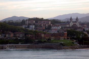 Vista del Parque y Palacio de Miramar, San Sebastian