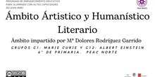 G11 y G12 Ámbitos Artístico y Humanístico (6º EP)