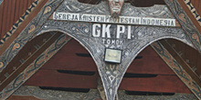 Iglesia protestante, Batak, Sumatra, Indonesia
