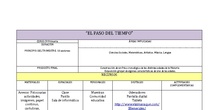 PROYECTO " EL PASO DEL TIEMPO"