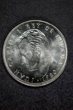Moneda con el rostro de Juan Carlos I