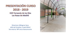 Presentación del Curso Escolar 2018-2019. CEIP Fernando de los Ríos. Las Rozas de Madrid