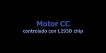 Motor cc y arduino controlado por L293D chip